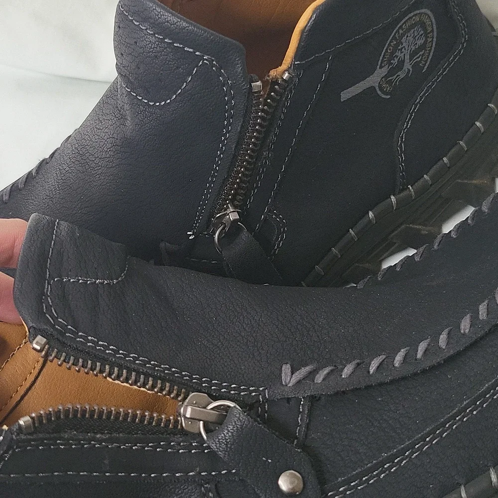 MEN'S chukka boots casual loafers non slip ankle booties